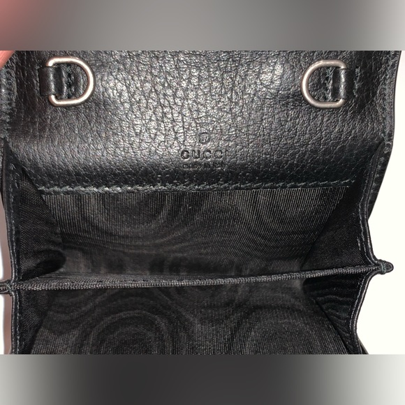 Gucci Dionysus Black Leather Card Case - Picture 6 of 11
